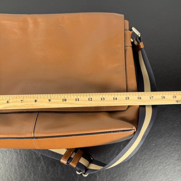 Coach Charles Brown Leather Messenger Shoulder Briefcase Bag - Picture 9 of 9